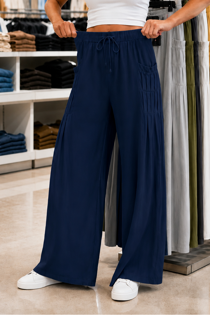 Linora – Drawstring Wide Leg Pants