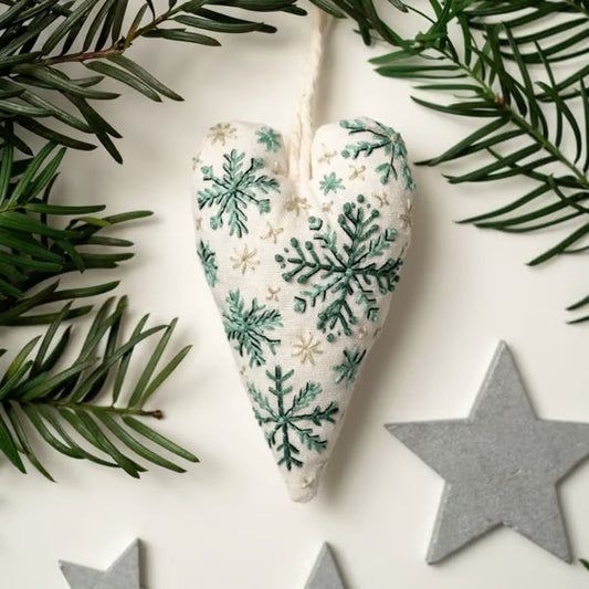 Stitchmas™ – DIY Heart Ornament Embroidery Kit