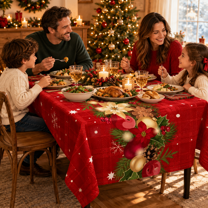 Hollymere – Christmas Printed Tablecloth