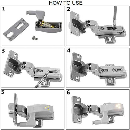 LumiHinge™ – 4 Cabinet Sensor Light for Easy Visibility (50% Off)