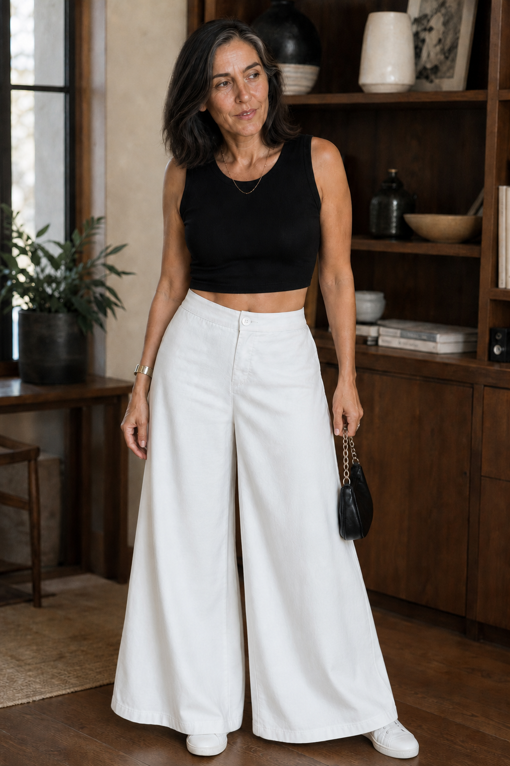 Linora – Wide-Leg High-Rise Palazzo Pants