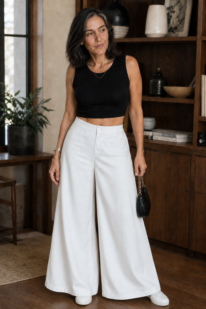 Linora – Wide-Leg High-Rise Palazzo Pants