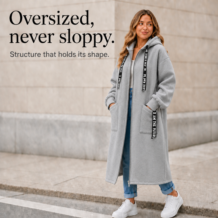 Winterlyn – Oversized Hooded Sweatshirt Coat