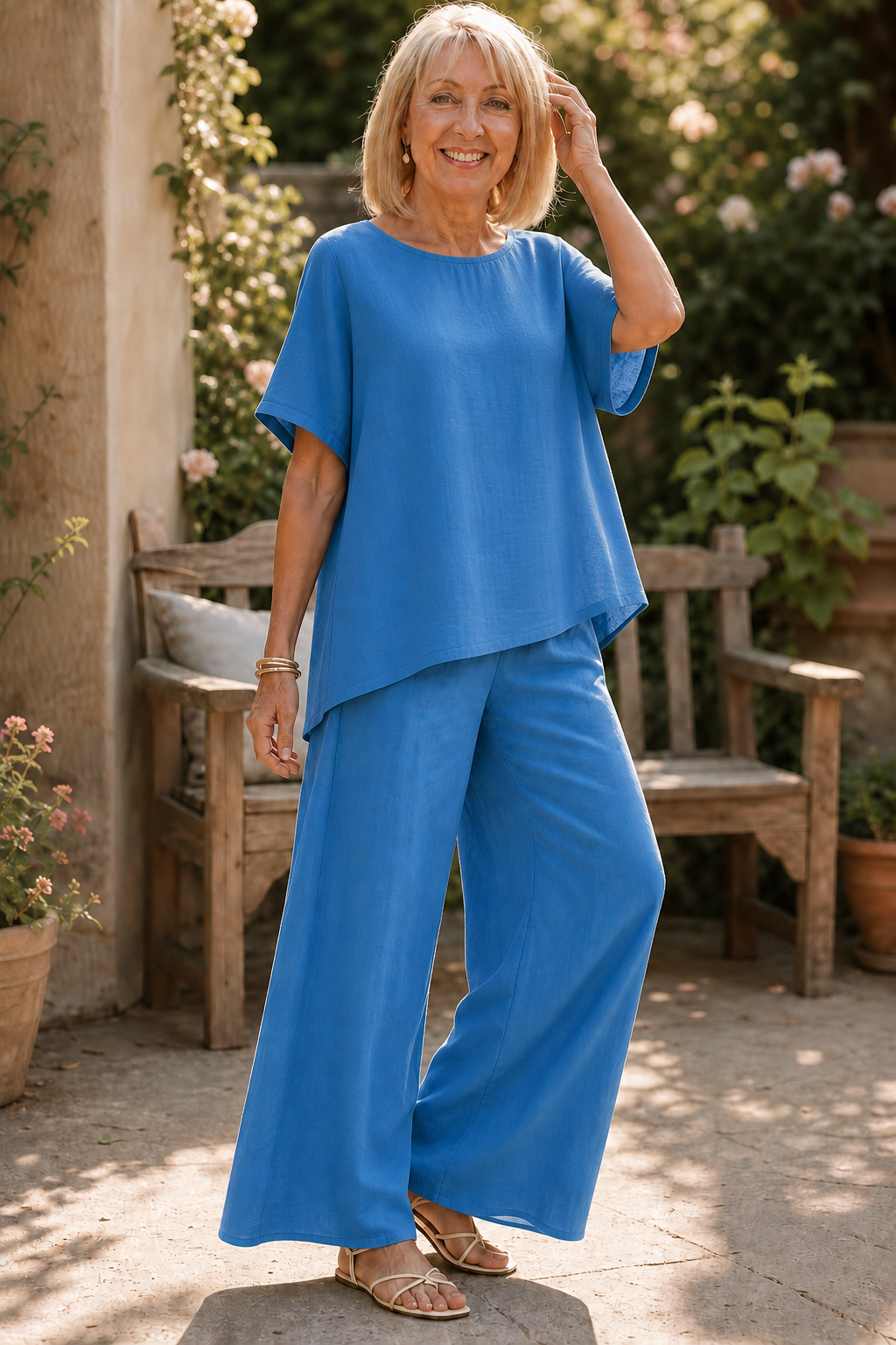 Wearbella – Wide-Leg Trouser And Top Set