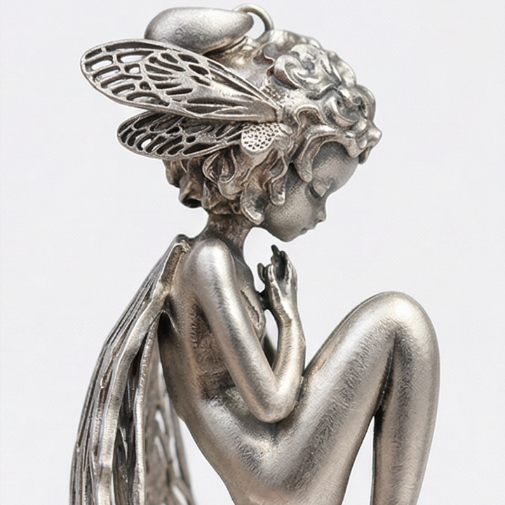 Faeluna – Sculpted Fairy Spirit Pendant