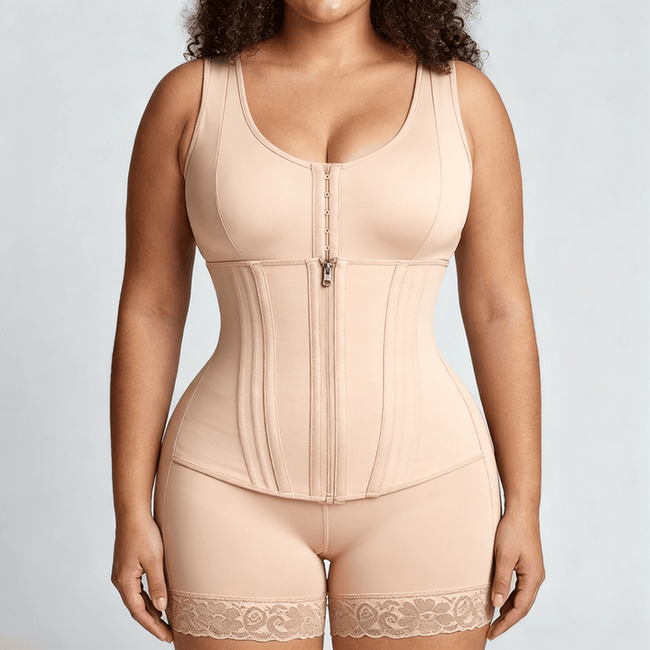 Figura – Women's Double Compression Full Body Shaper Nude / XS