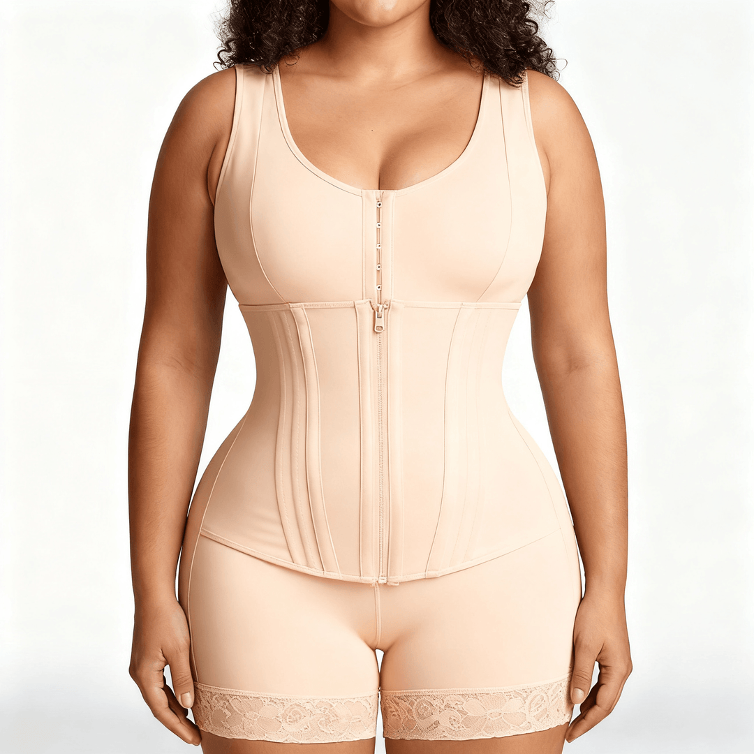 Figura – Women's Double Compression Full Body Shaper Nude
