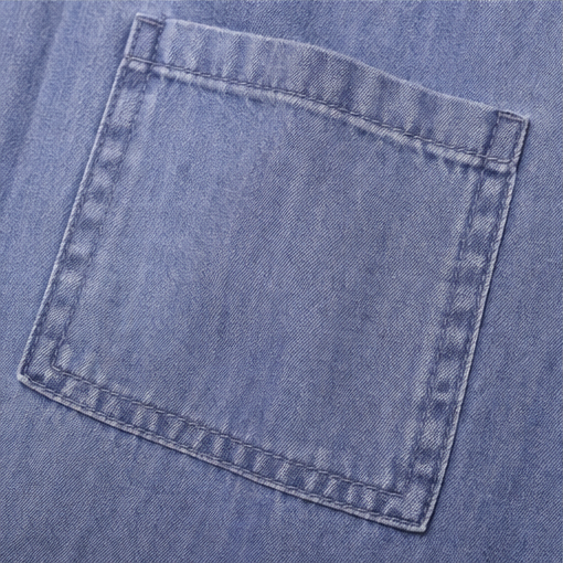 Zipdaya – Adjustable Zip-Front Denim Shift Dress