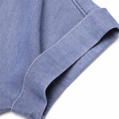 Zipdaya – Adjustable Zip-Front Denim Shift Dress