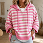 Wearbella – Oversized Striped Hooded Sweater
