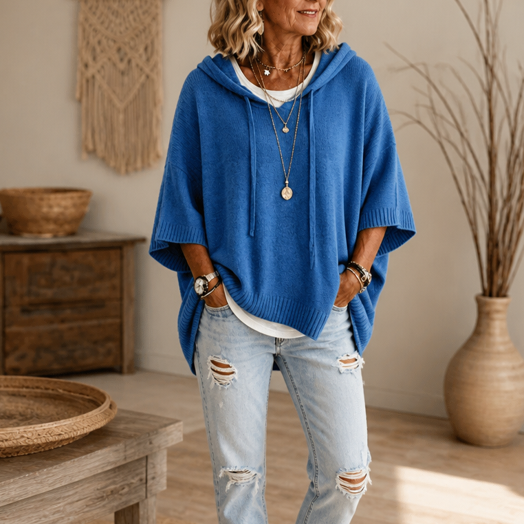 Wearbella – Oversized Striped Hooded Sweater