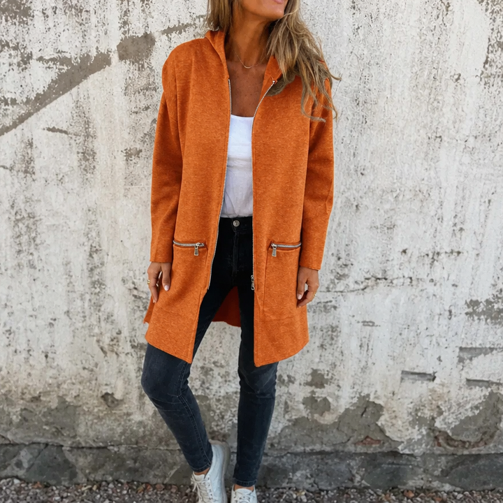 Wearbella – Longline Open-Front Hooded Cardigan