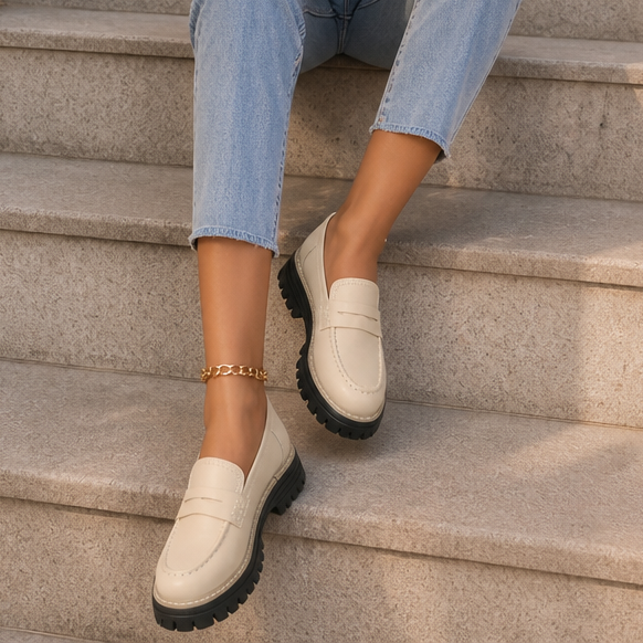 Wearbella – Chunky Platform Sole Slip-On Loafers