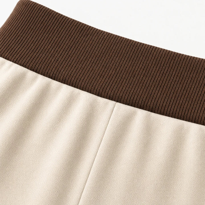 Rally Rib – Cropped Bomber And Striped Wide-Leg Pants Set