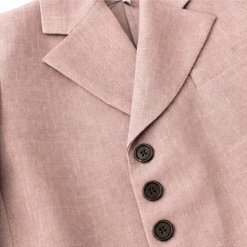 Linelle – Pleated High-Waist Wide-Leg Blazer Suit Set