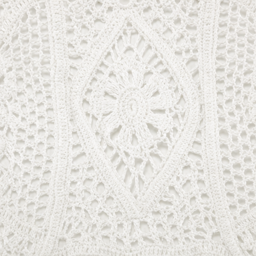 Sandbridge – Crochet Cutout Flared Sleeve Cover-Up