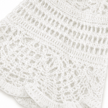 Sandbridge – Crochet Cutout Flared Sleeve Cover-Up