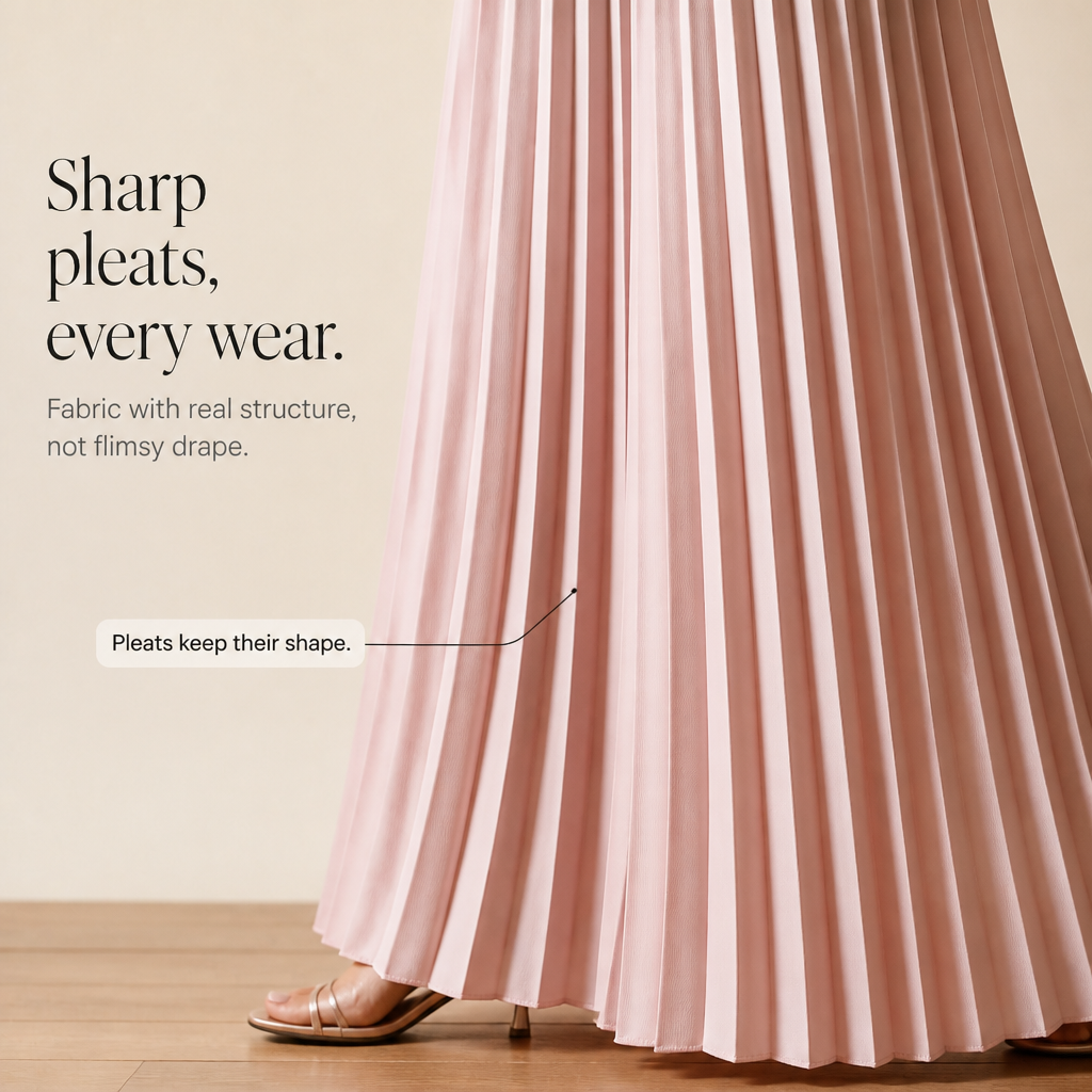 Easewide – Pleated Wide-Leg Drawstring Trousers