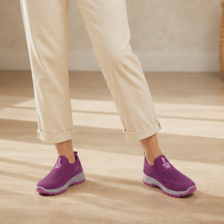 Flexwell – Stretch Knit Wide-Fit Slip-On Sneakers