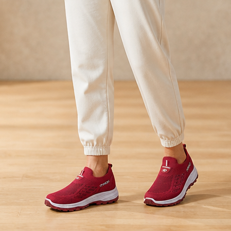 Flexwell – Stretch Knit Wide-Fit Slip-On Sneakers