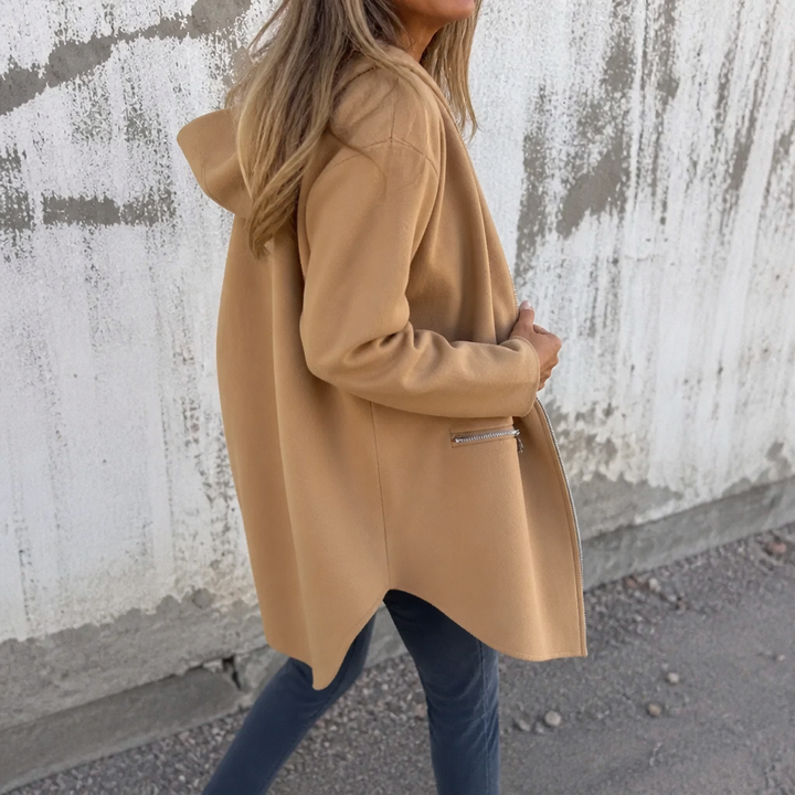 Wearbella – Longline Open-Front Hooded Cardigan