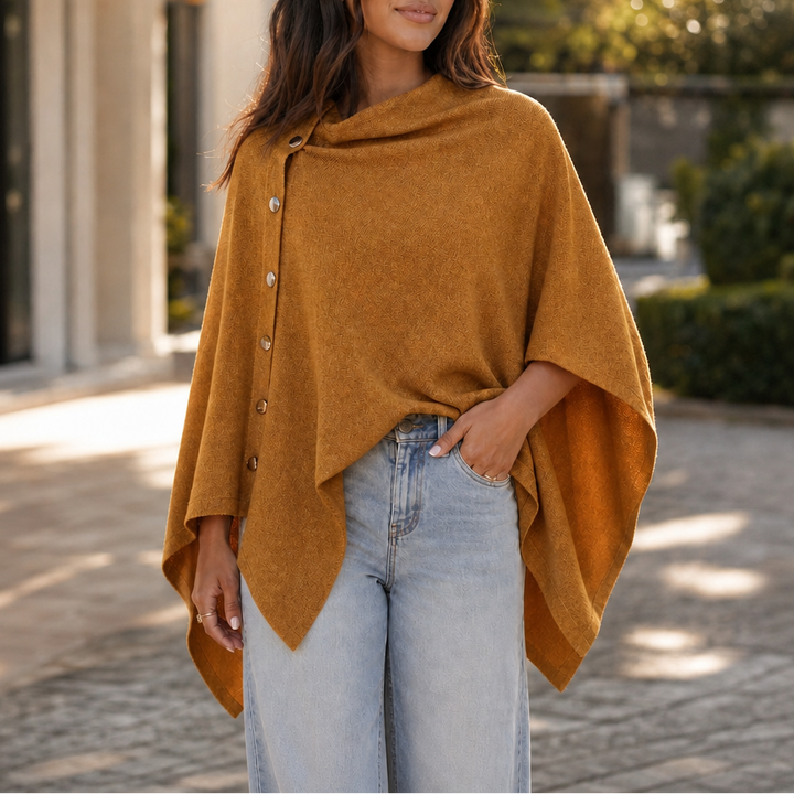Wraparla – Side-Button Convertible Poncho Wrap