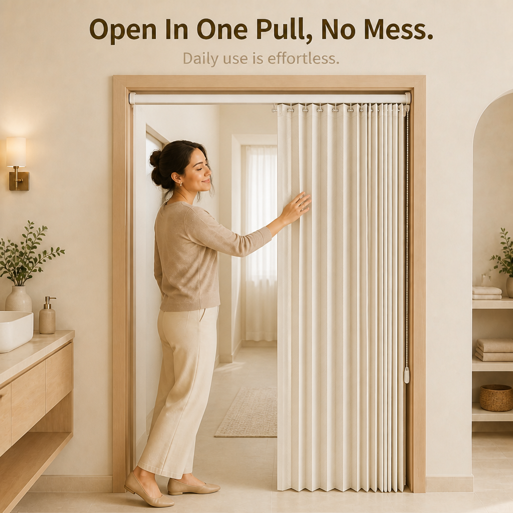 Pleatwell – Accordion Pleated Doorway Curtain