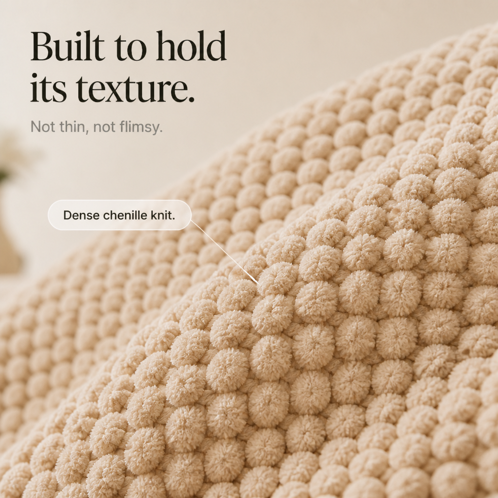 Nestora – Modular Non-Slip Chenille Sofa Cover