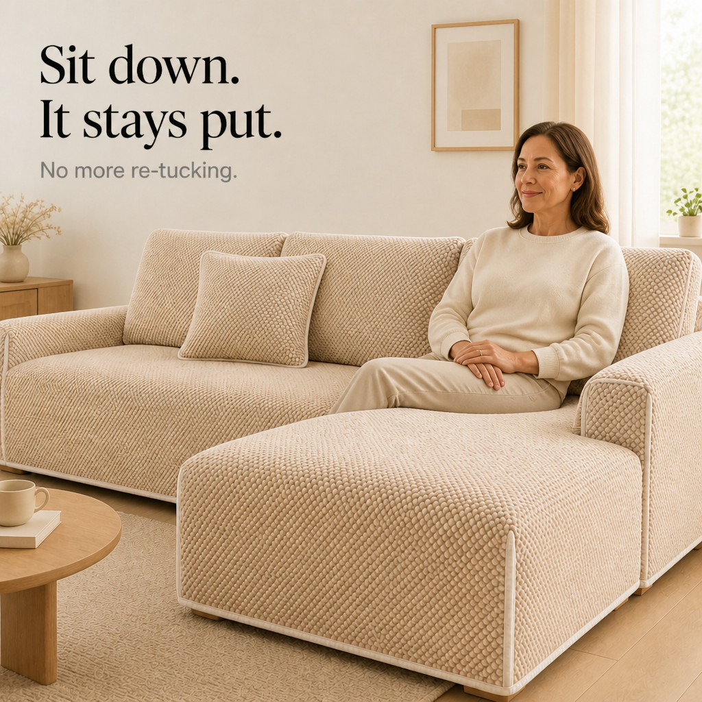 Nestora – Modular Non-Slip Chenille Sofa Cover