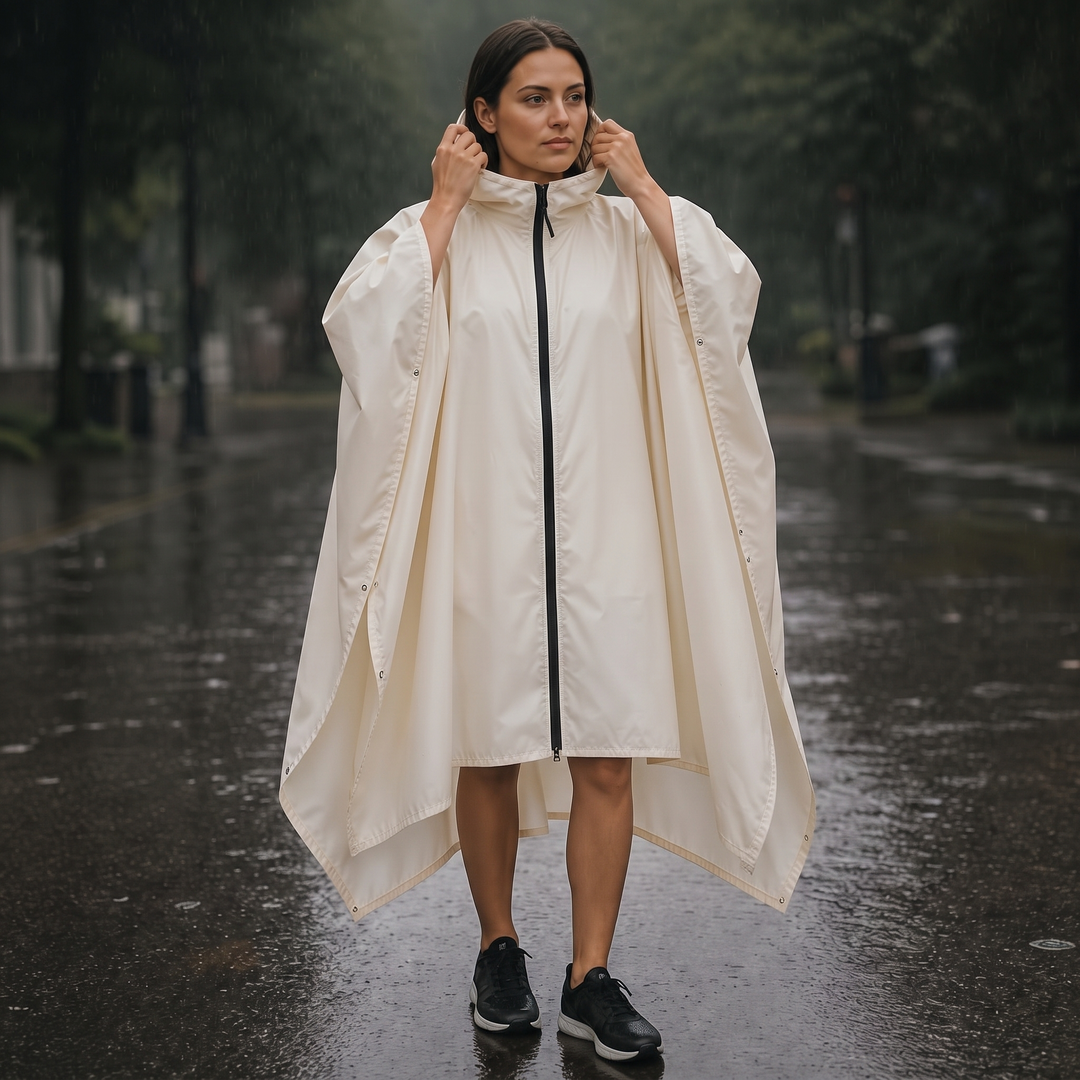 Zipdri – Full-Zip Packable Hooded Rain Poncho