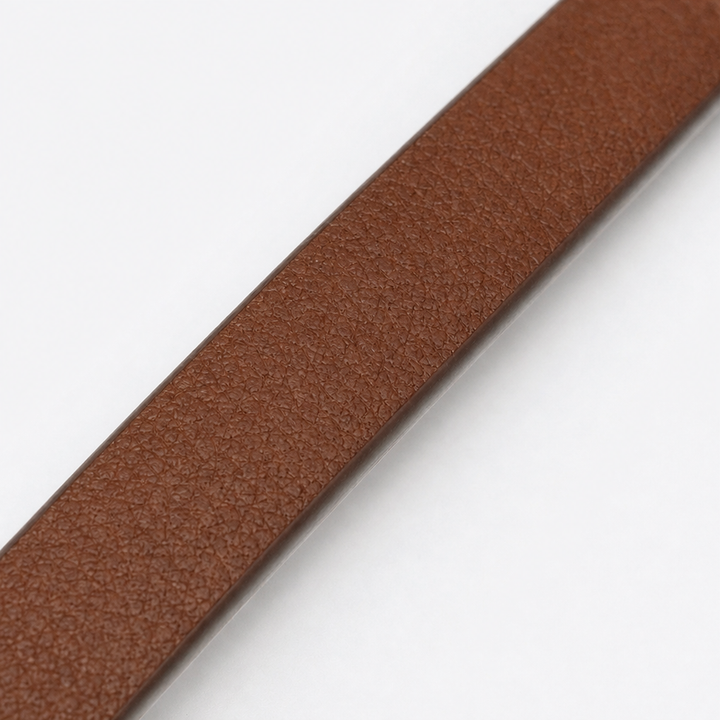 Wearbella – Sculptural Hook Buckle Slim Leather Belt