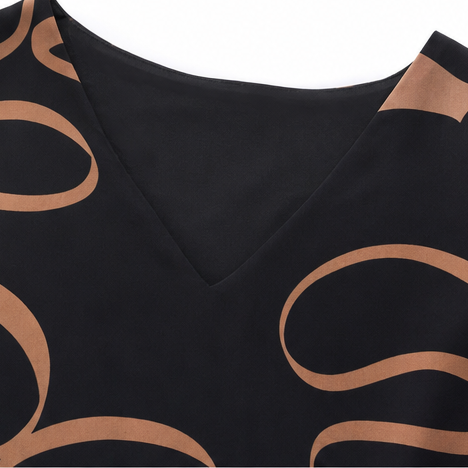 Draperie – V-Neck Maxi Dress That Skims, Never Clings