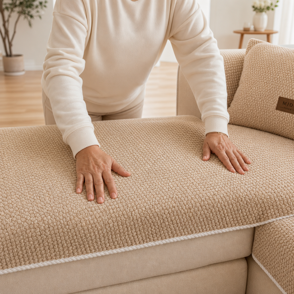 Nestora – Modular Non-Slip Chenille Sofa Cover
