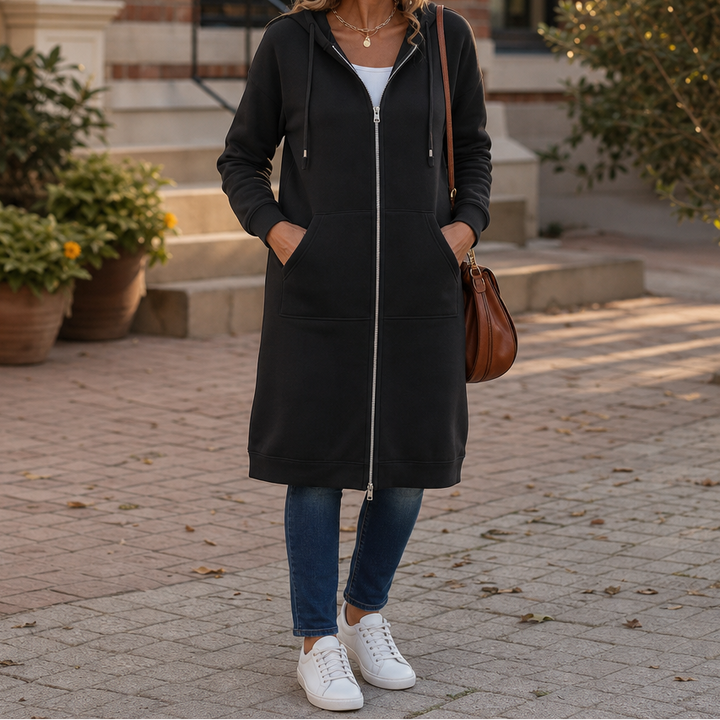 Wrapdown – Long Zip-Up Hooded Jacket