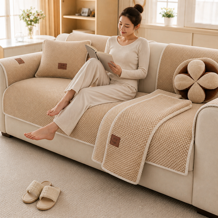 Nestora – Modular Non-Slip Chenille Sofa Cover
