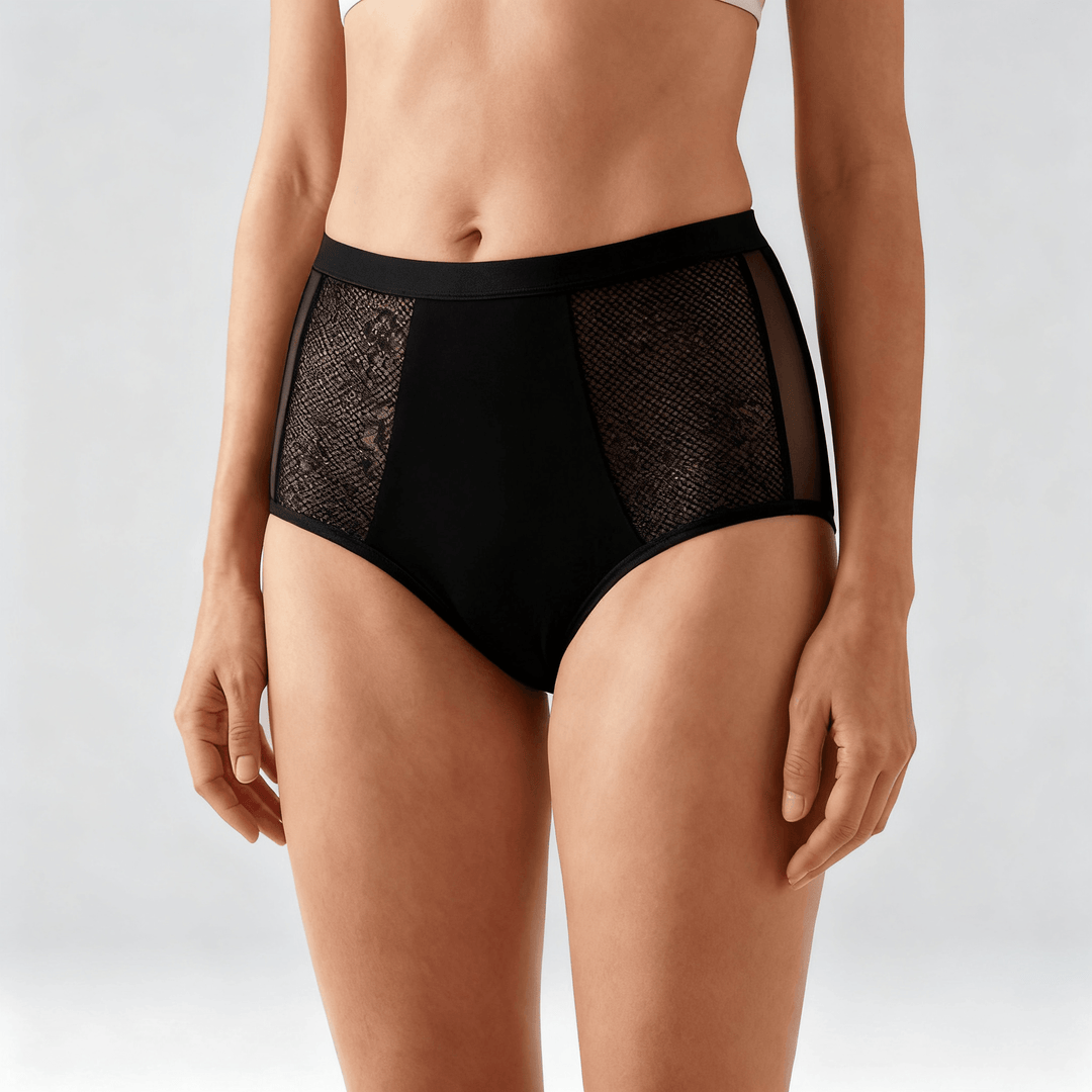 Flowella - Breathable Leak Proof Period Underwear Black
