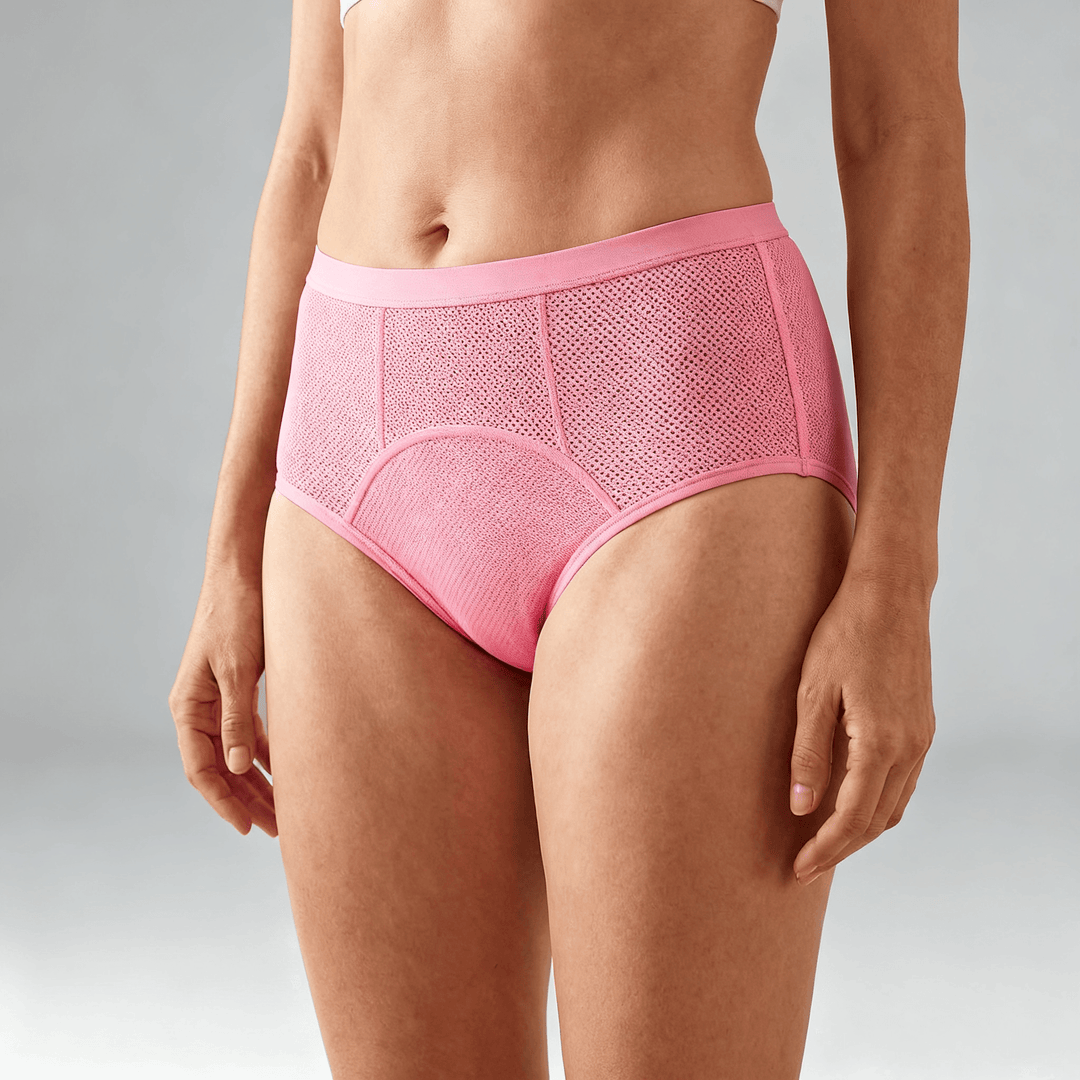 Flowella - Breathable Leak Proof Period Underwear Pink / L