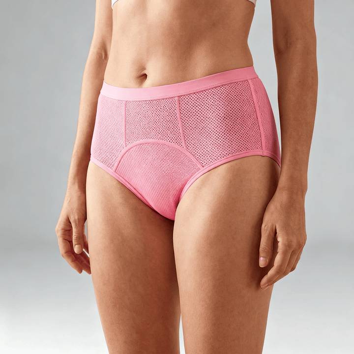 Flowella - Breathable Leak Proof Period Underwear Pink / L