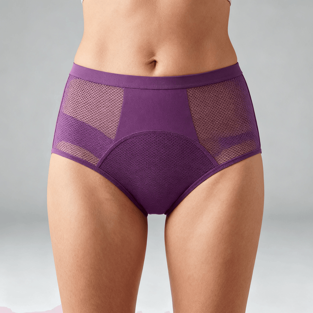 Flowella - Breathable Leak Proof Period Underwear Purple / L