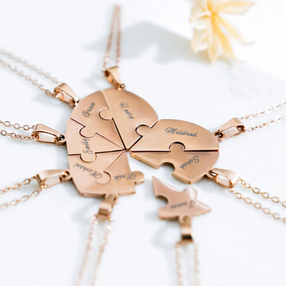 Amorvia™ – Personalized Heart Puzzle Necklace  (50% Off)