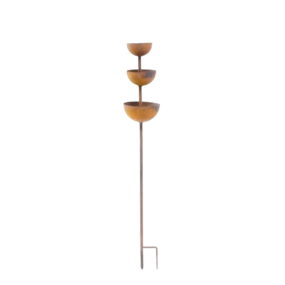 Birdwell – Rustic Copper Bird Bath Garden Stake
