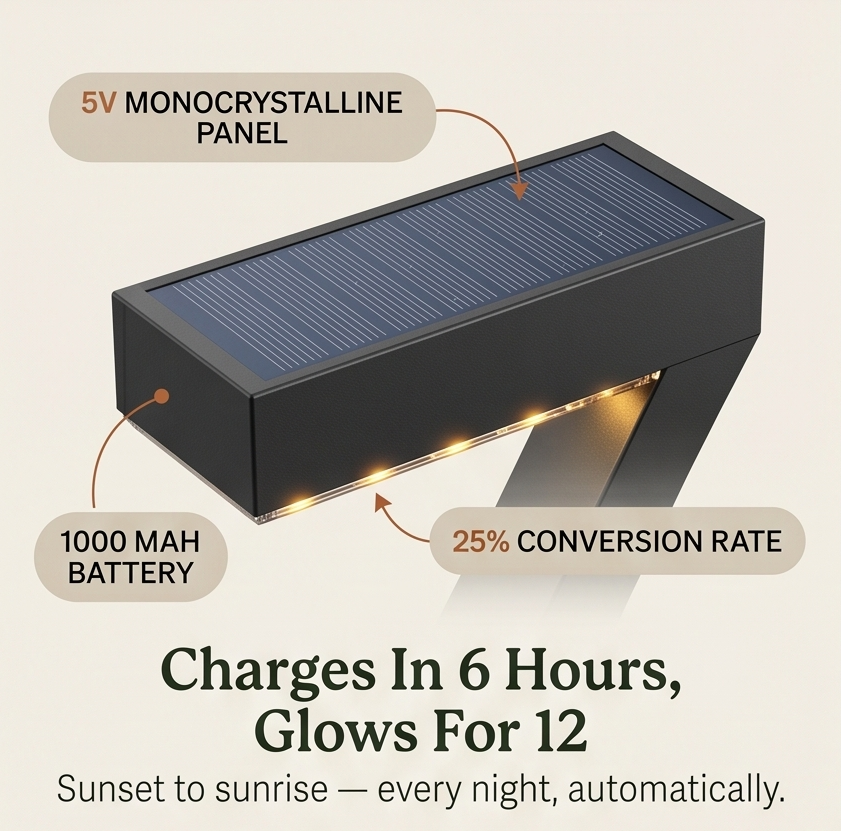 Glowfern – Sculptural Solar Pathway Lights (Set of 4)