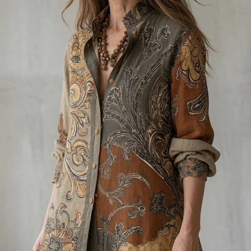 Wovana Set – Printed Boho Tunic And Trouser Set