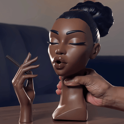 Scentra™ - Luxury Black Woman Head Incense Sculpture (50% Off)