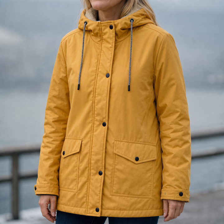Windloft – Fleece-Lined Look Hooded Windproof Jacket