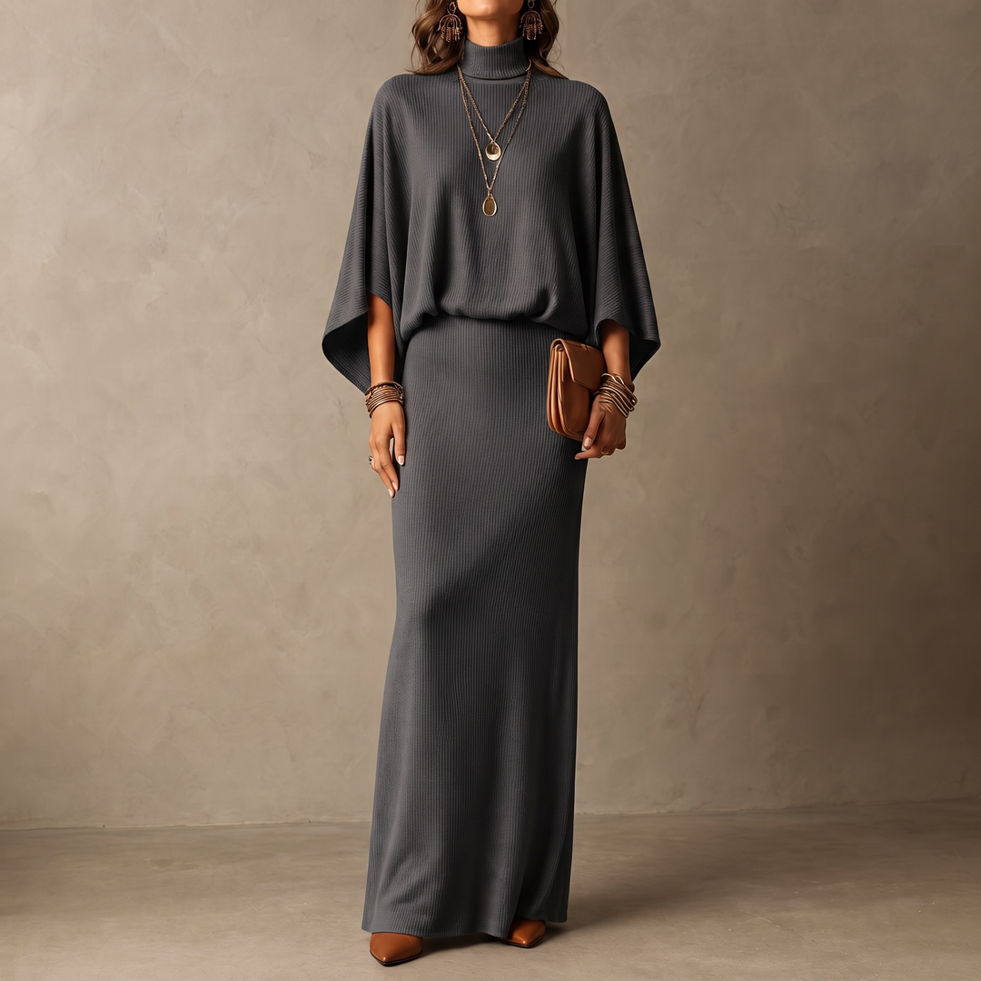 Wearbella – Batwing Sleeve Top And Long Skirt Set