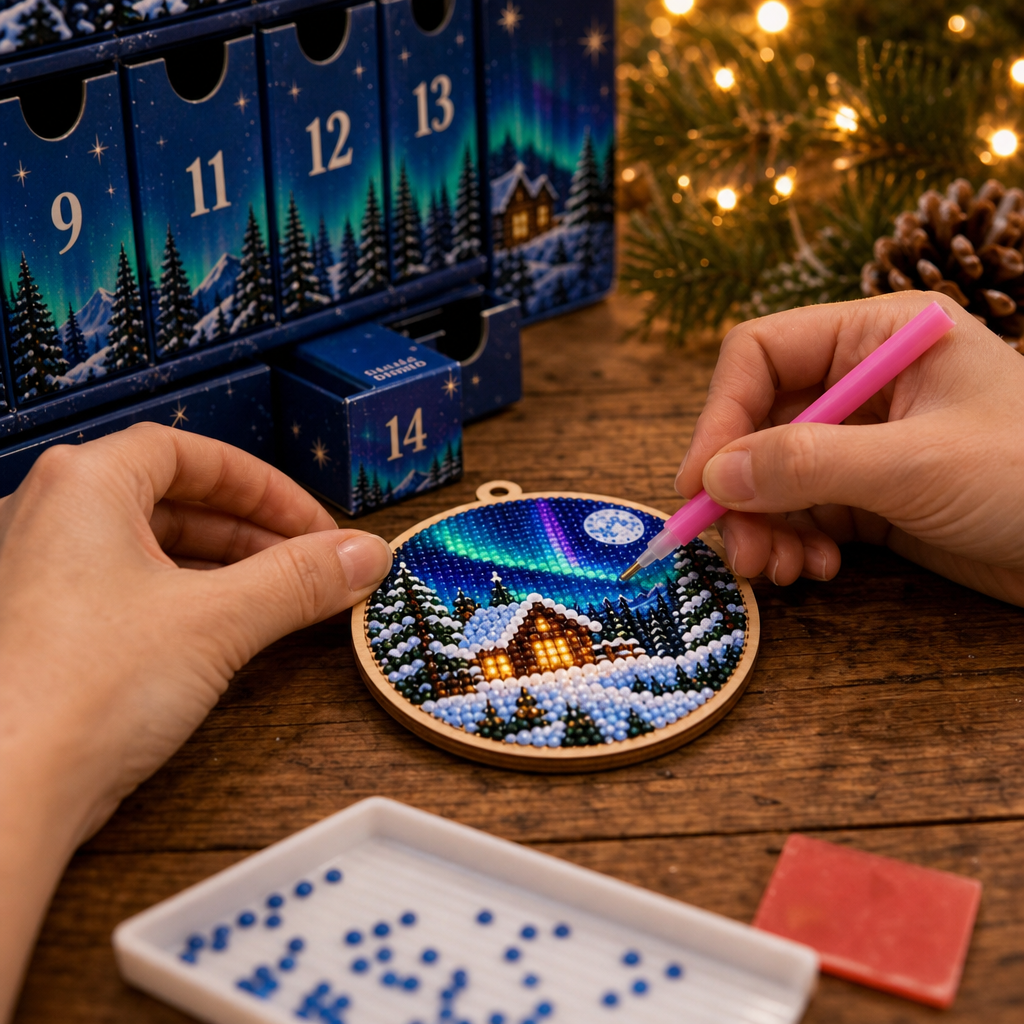 Aurora Keepsake – 14-Day Diamond Painting Ornament Kit