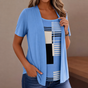 Wearbella – Color-Block Layered-Look Top