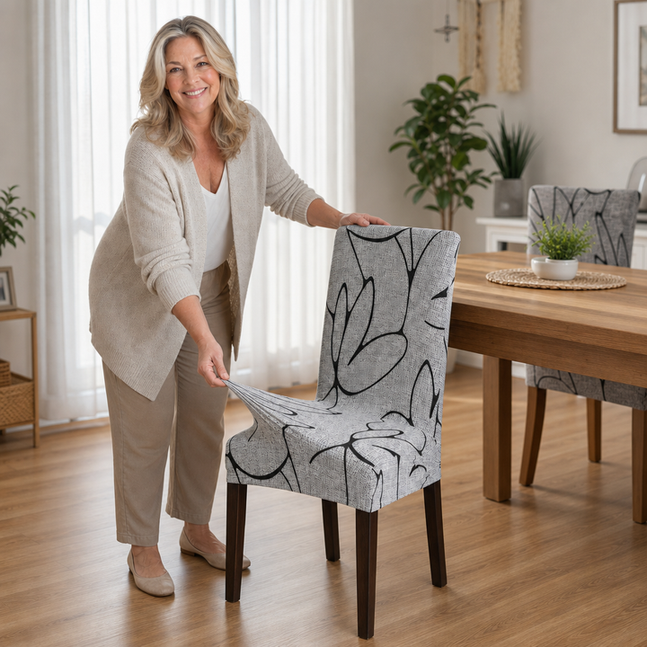 Snugchair – Elastic Fitted Dining Chair Cover