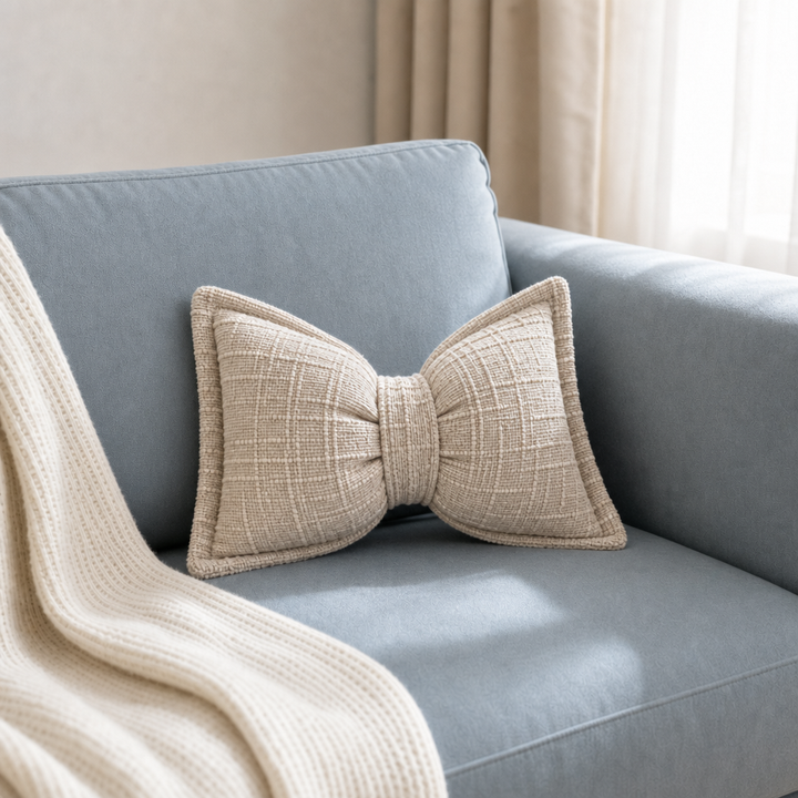 Bowsette – Bow-Shaped Throw Pillow